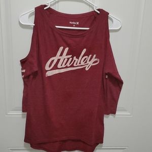 Hurley open shoulder top